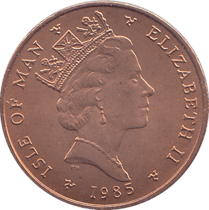 1985 1 PENNY ISLE OF MAN ( BU ) - WORLD COINS - Cambridgeshire Coins
