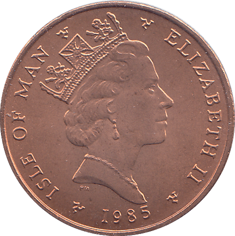 1985 1 PENNY ISLE OF MAN ( BU ) - WORLD COINS - Cambridgeshire Coins