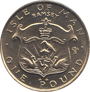 1985 1 POUND ISLE OF MAN ( BU ) - WORLD COINS - Cambridgeshire Coins