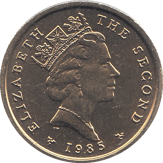 1985 1 POUND ISLE OF MAN ( BU ) - WORLD COINS - Cambridgeshire Coins
