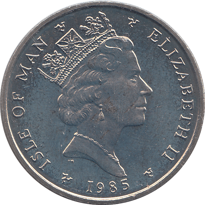 1985 10 PENCE ISLE OF MAN ( BU ) - WORLD COINS - Cambridgeshire Coins