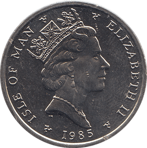 1985 10 PENNY ISLE OF MAN ( BU ) - WORLD COINS - Cambridgeshire Coins