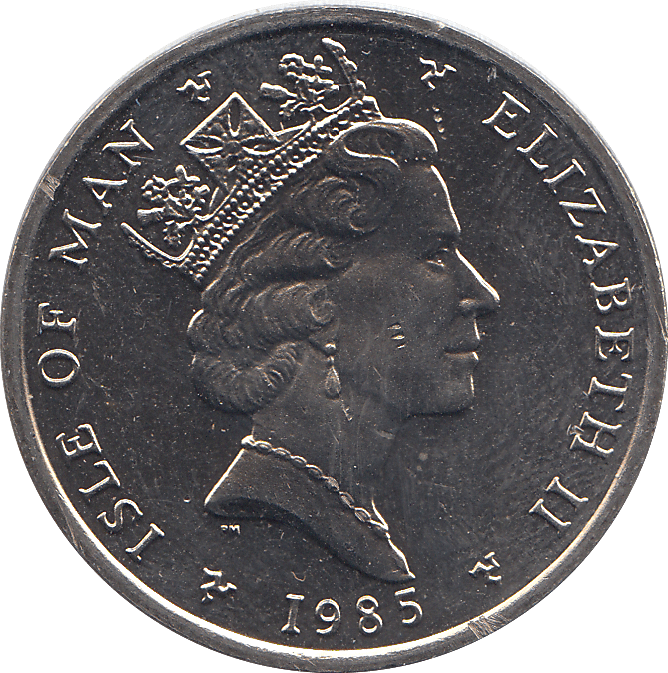1985 10 PENNY ISLE OF MAN ( BU ) - WORLD COINS - Cambridgeshire Coins