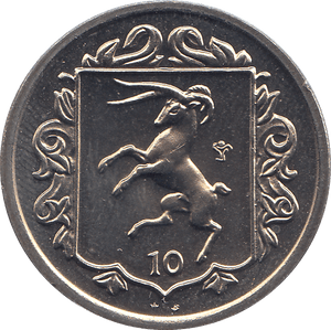 1985 10 PENNY ISLE OF MAN ( BU ) - WORLD COINS - Cambridgeshire Coins