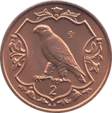 1985 2 PENNY ISLE OF MAN ( BU ) - WORLD COINS - Cambridgeshire Coins