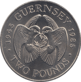 1985 2 POUNDS GUERNSEY LIBERATION 40TH ANNIVERSARY ( BU ) - WORLD COINS - Cambridgeshire Coins