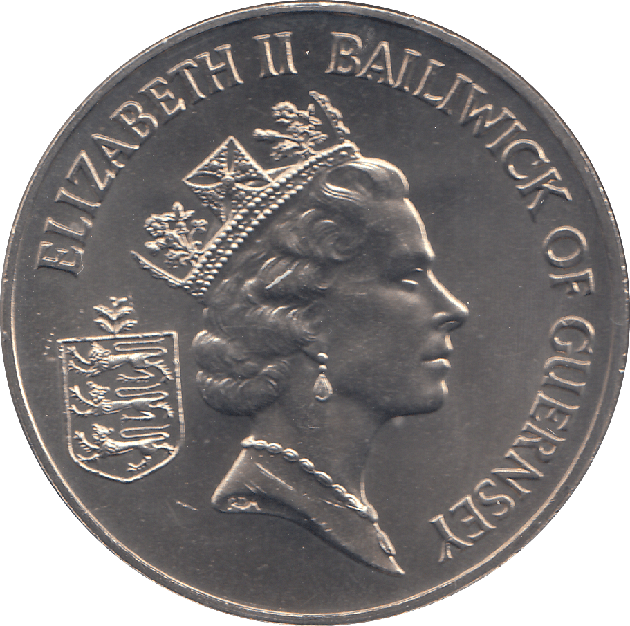 1985 2 POUNDS GUERNSEY LIBERATION 40TH ANNIVERSARY ( BU ) - WORLD COINS - Cambridgeshire Coins