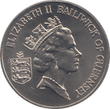 1985 2 POUNDS GUERNSEY LIBERATION 40TH ANNIVERSARY ( BU ) - WORLD COINS - Cambridgeshire Coins