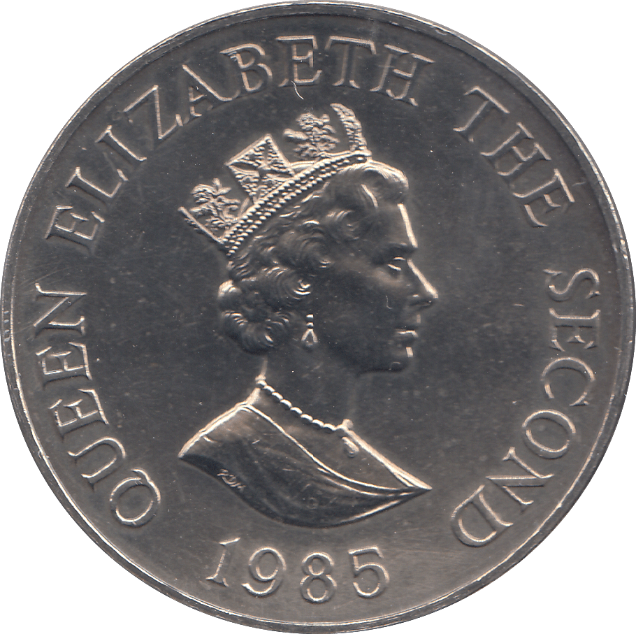 1985 2 POUNDS H.M.S BEAGLE LIBERATION 40TH ANNIVERSARY - WORLD COINS - Cambridgeshire Coins