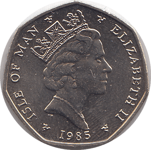 1985 20 PENCE ISLE OF MAN ( BU ) - WORLD COINS - Cambridgeshire Coins