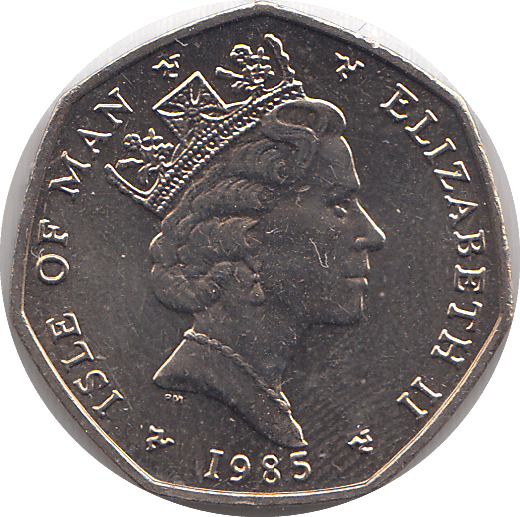 1985 20 PENCE ISLE OF MAN ( BU ) - WORLD COINS - Cambridgeshire Coins