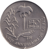 1985 CUBA 1 PESO - WORLD COINS - Cambridgeshire Coins