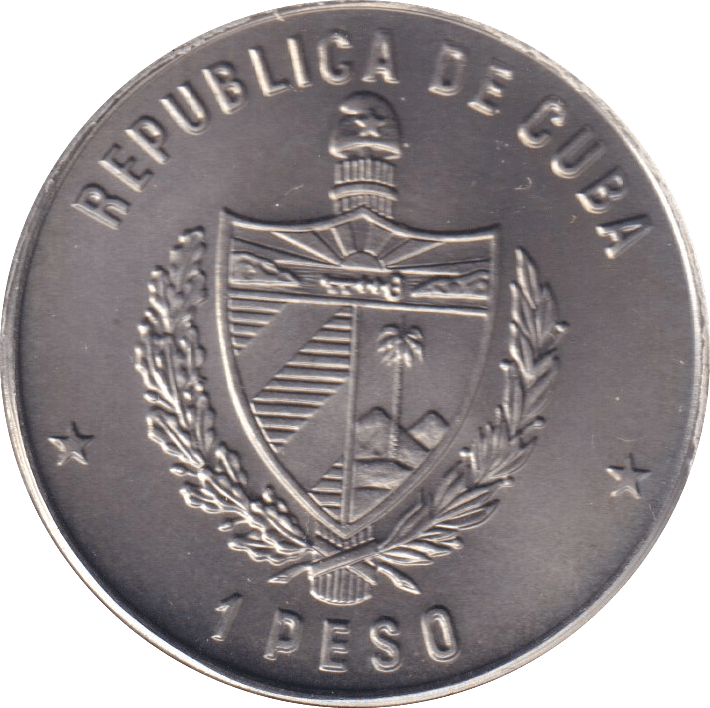 1985 CUBA 1 PESO - WORLD COINS - Cambridgeshire Coins