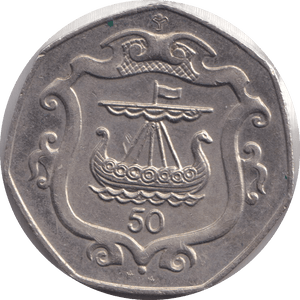 1985 FIFTY PENCE - IOM - WORLD COINS - Cambridgeshire Coins