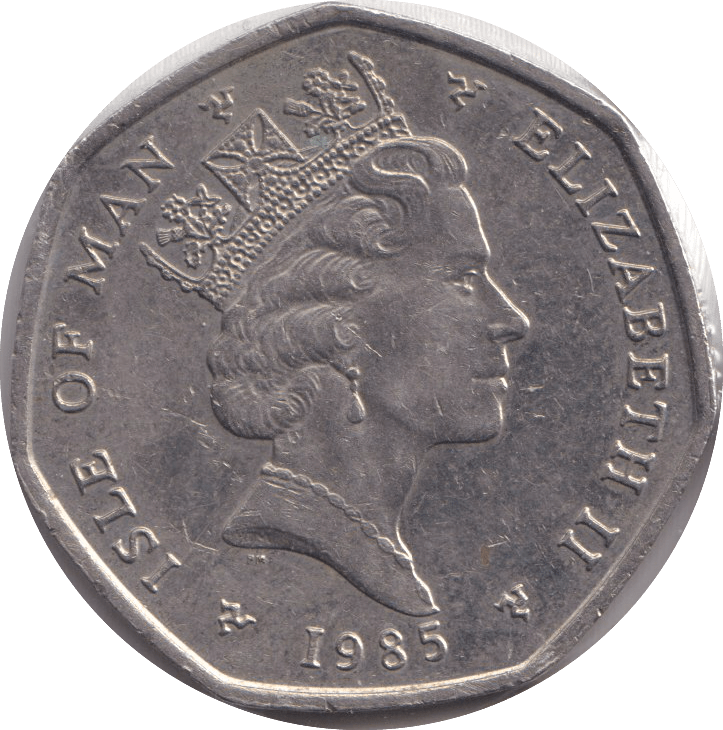 1985 FIFTY PENCE - IOM - WORLD COINS - Cambridgeshire Coins