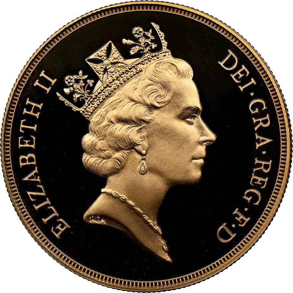 1985 GOLD FIVE POUND SOVEREIGN PF 69 ULTRA CAMEO - NGC GOLD COINS - Cambridgeshire Coins