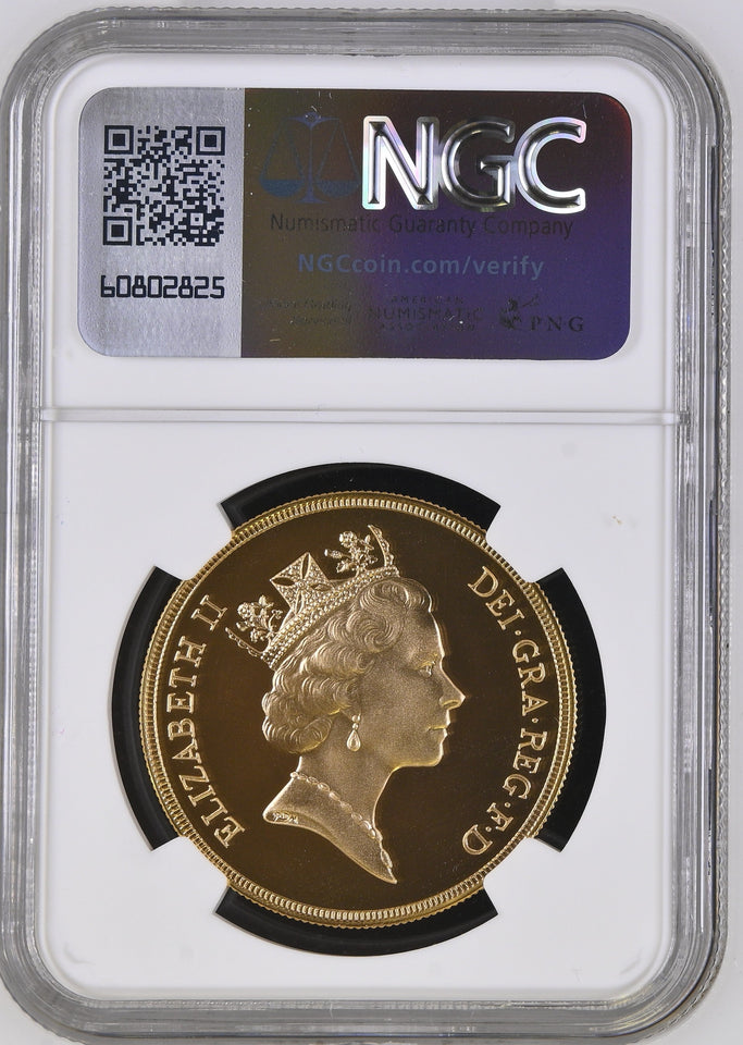 1985 GOLD FIVE POUND SOVEREIGN PF 69 ULTRA CAMEO - NGC GOLD COINS - Cambridgeshire Coins