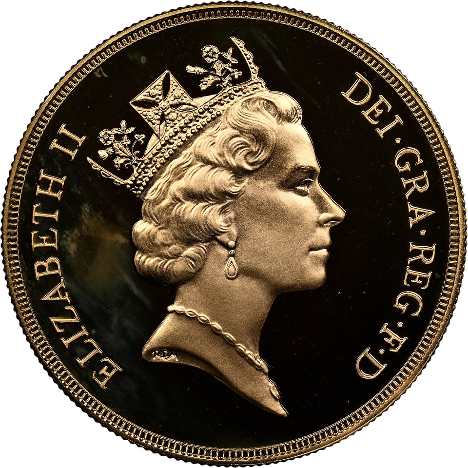 1985 GOLD FIVE POUND SOVEREIGN PF 69 ULTRA CAMEO - NGC GOLD COINS - Cambridgeshire Coins