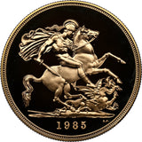 1985 GOLD FIVE POUND SOVEREIGN PF 69 ULTRA CAMEO - NGC GOLD COINS - Cambridgeshire Coins