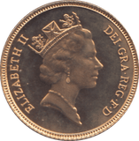 1985 GOLD HALF SOVEREIGN ( PROOF ) - HALF SOVEREIGN - Cambridgeshire Coins