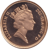 1985 GOLD HALF SOVEREIGN ( PROOF ) - HALF SOVEREIGN - Cambridgeshire Coins