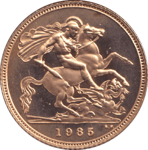 1985 GOLD HALF SOVEREIGN ( PROOF ) - HALF SOVEREIGN - Cambridgeshire Coins