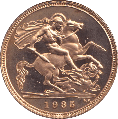 1985 GOLD HALF SOVEREIGN ( PROOF ) - HALF SOVEREIGN - Cambridgeshire Coins