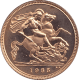 1985 GOLD HALF SOVEREIGN ( PROOF ) - HALF SOVEREIGN - Cambridgeshire Coins