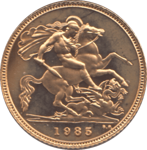 1985 GOLD HALF SOVEREIGN ( PROOF ) - HALF SOVEREIGN - Cambridgeshire Coins