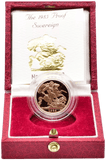 1985 GOLD PROOF SOVEREIGN BOXED - GOLD PROOF SOVEREIGNS - Cambridgeshire Coins