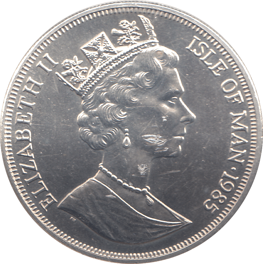 1985 ONE CROWN QUEEN ELIZABETH THE QUEEN MOTHER - WORLD COINS - Cambridgeshire Coins