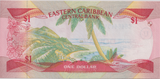 1985 ONE DOLLAR EASTERN CARIBBEAN BANKNOTE REF-1793 - WORLD BANKNOTES - Cambridgeshire Coins