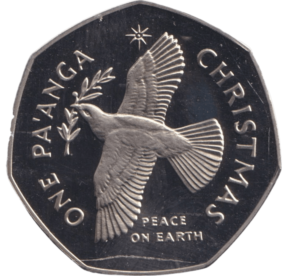 1985 ONE PA'ANGA CHRISTMAS ( PROOF ) - SILVER WORLD COINS - Cambridgeshire Coins