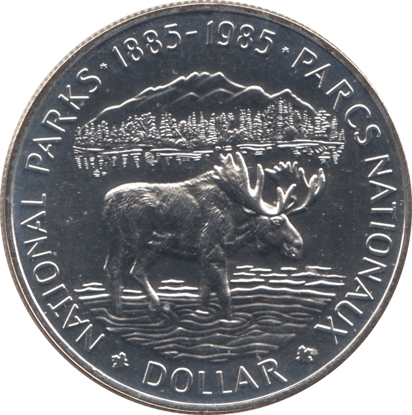 1985 SILVER ONE DOLLAR CANADA - SILVER WORLD COINS - Cambridgeshire Coins