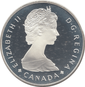 1985 SILVER PROOF CANADIAN DOLLAR - SILVER WORLD COINS - Cambridgeshire Coins