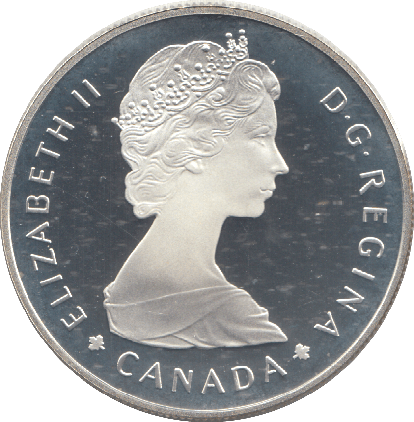 1985 SILVER PROOF CANADIAN DOLLAR - SILVER WORLD COINS - Cambridgeshire Coins
