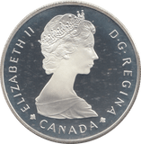 1985 SILVER PROOF CANADIAN DOLLAR - SILVER WORLD COINS - Cambridgeshire Coins
