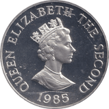 1985 SILVER PROOF TWO POUND JERSEY - SILVER WORLD COINS - Cambridgeshire Coins