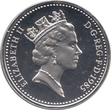 1985 SILVER PROOF WELSH LEEK ONE POUND UNITED KINGDOM - SILVER WORLD COINS - Cambridgeshire Coins