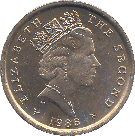 1986 1 POUND ISLE OF MAN ( BU ) - WORLD COINS - Cambridgeshire Coins