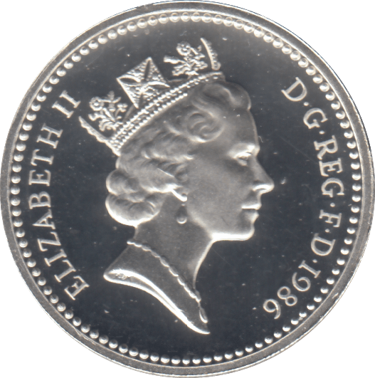 1986 £1 SILVER PROOF - £1 Silver Proof - Cambridgeshire Coins