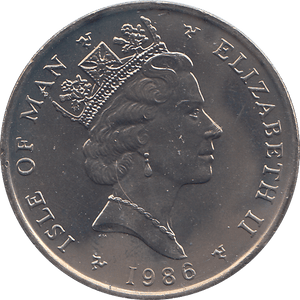 1986 10 PENCE ISLE OF MAN ( BU ) - WORLD COINS - Cambridgeshire Coins