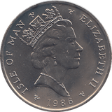 1986 10 PENCE ISLE OF MAN ( BU ) - WORLD COINS - Cambridgeshire Coins