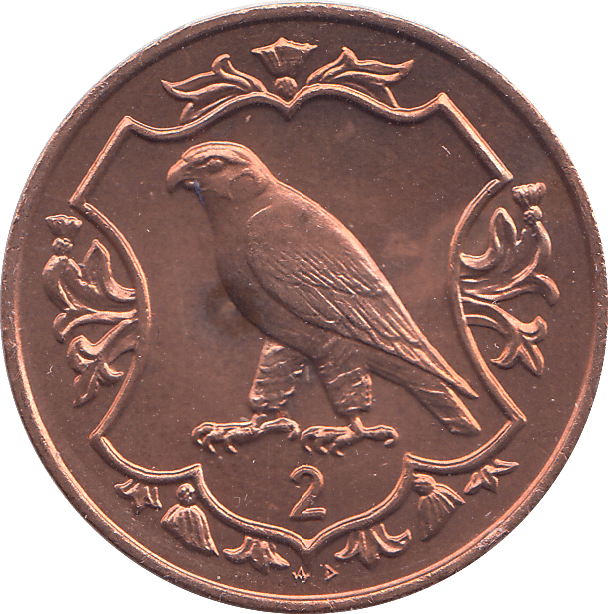 1986 2 PENCE ISLE OF MAN ( BU ) - WORLD COINS - Cambridgeshire Coins