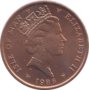 1986 2 PENCE ISLE OF MAN ( BU ) - WORLD COINS - Cambridgeshire Coins