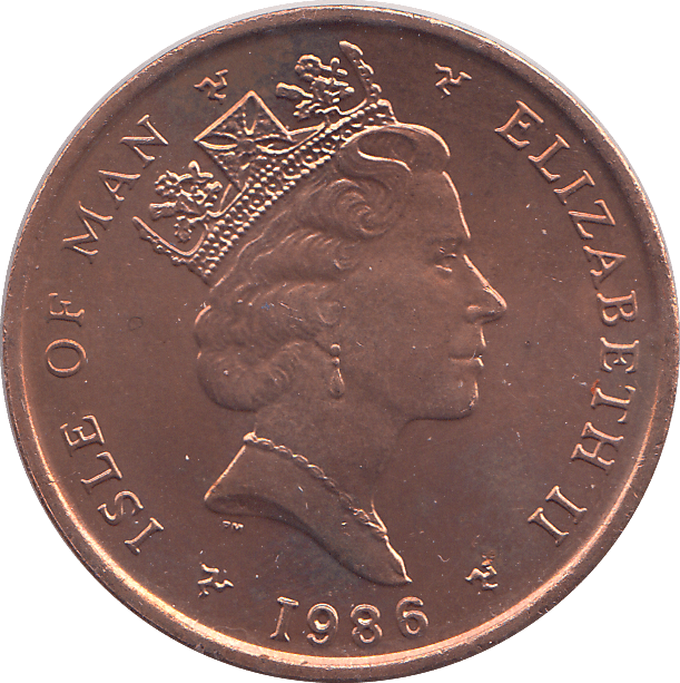 1986 2 PENCE ISLE OF MAN ( BU ) - WORLD COINS - Cambridgeshire Coins