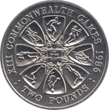 1986 2 POUNDS COMMONWEALTH GAMES ( BU ) - WORLD COINS - Cambridgeshire Coins