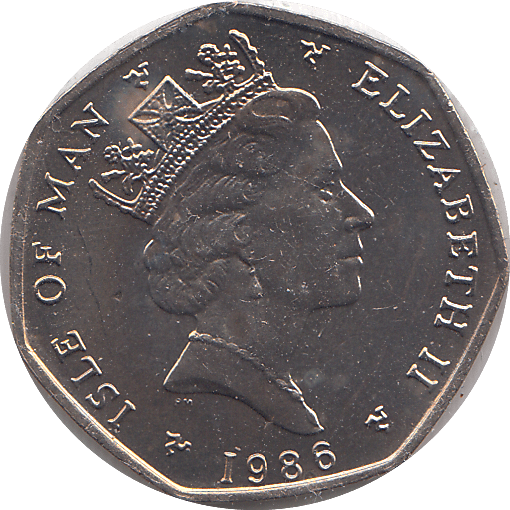 1986 20 PENCE ISLE OF MAN ( BU ) - WORLD COINS - Cambridgeshire Coins