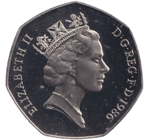 1986 50 PENCE BRITANNIA ( BU ) - 50p BU - Cambridgeshire Coins