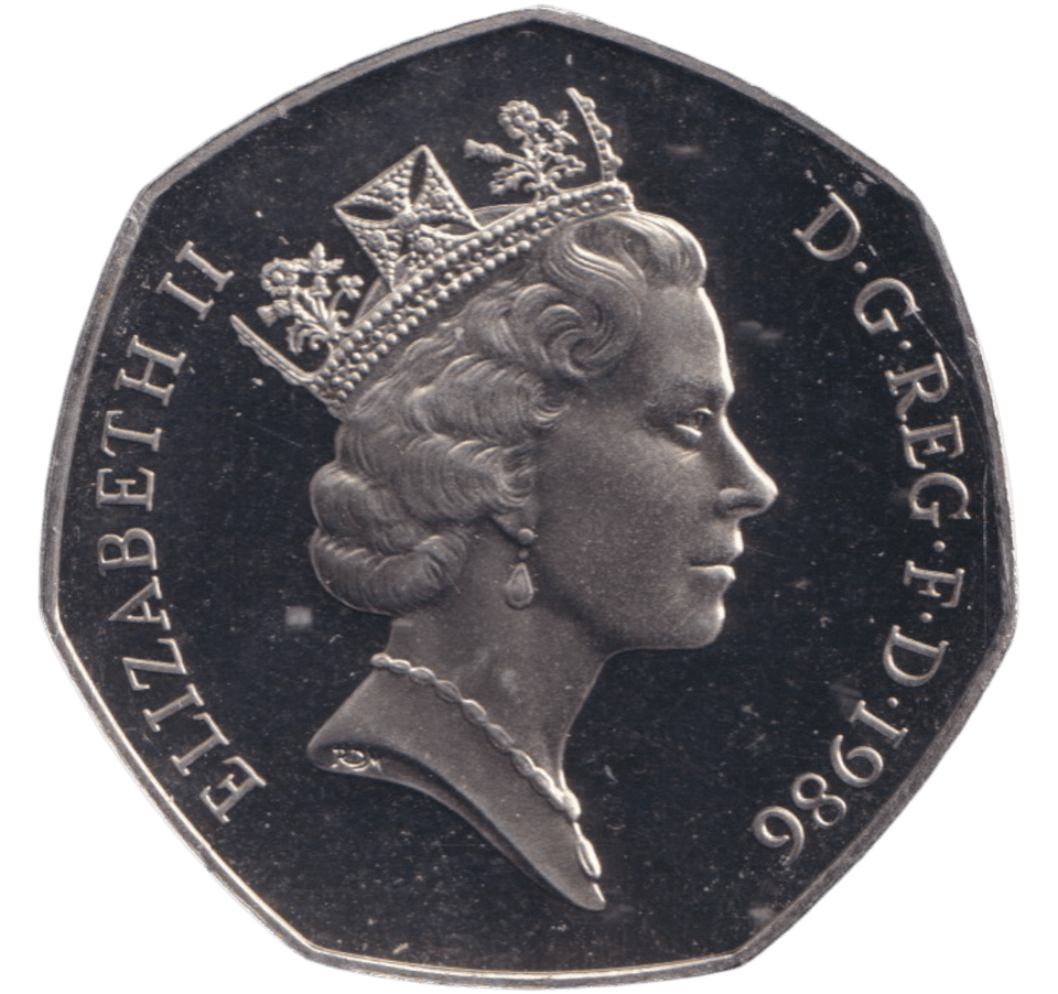 1986 50 PENCE BRITANNIA ( BU ) - 50p BU - Cambridgeshire Coins